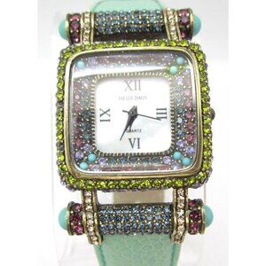 Women Heidi Daus Crystals Quartz WR Analog 31mm Causal Watch (G496) "Cra…